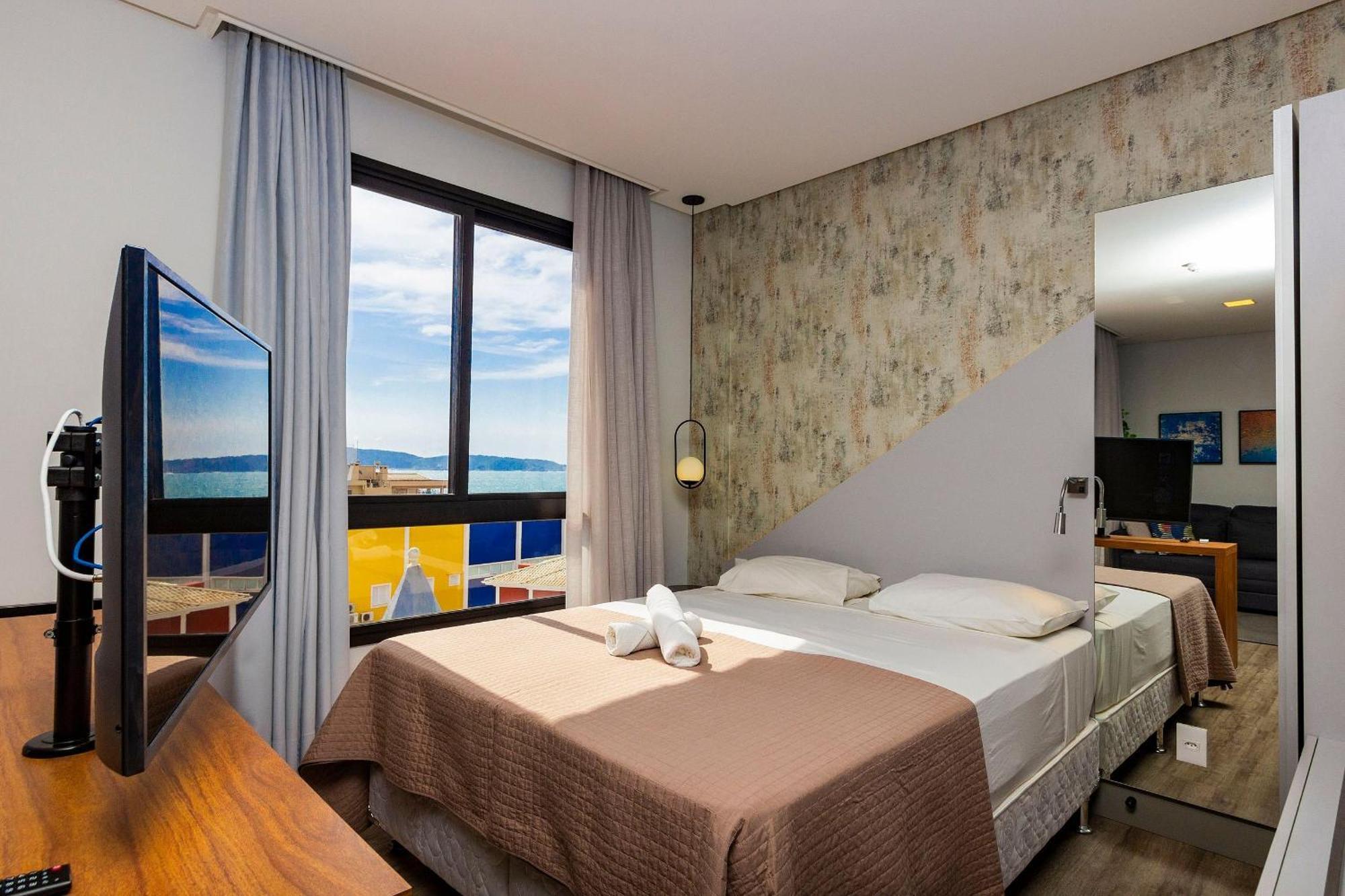 Aion Suites 303 - Lindo Apartamento Com Vista Para O Mar, A 60M Da Praia De Bombinhas, Com Piscina E Academia No Rooftop. Екстериор снимка